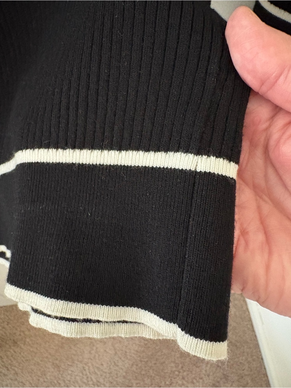 Talbots Ribbed Bow Neck Sweater. Size Small. - Picture 8 of 11